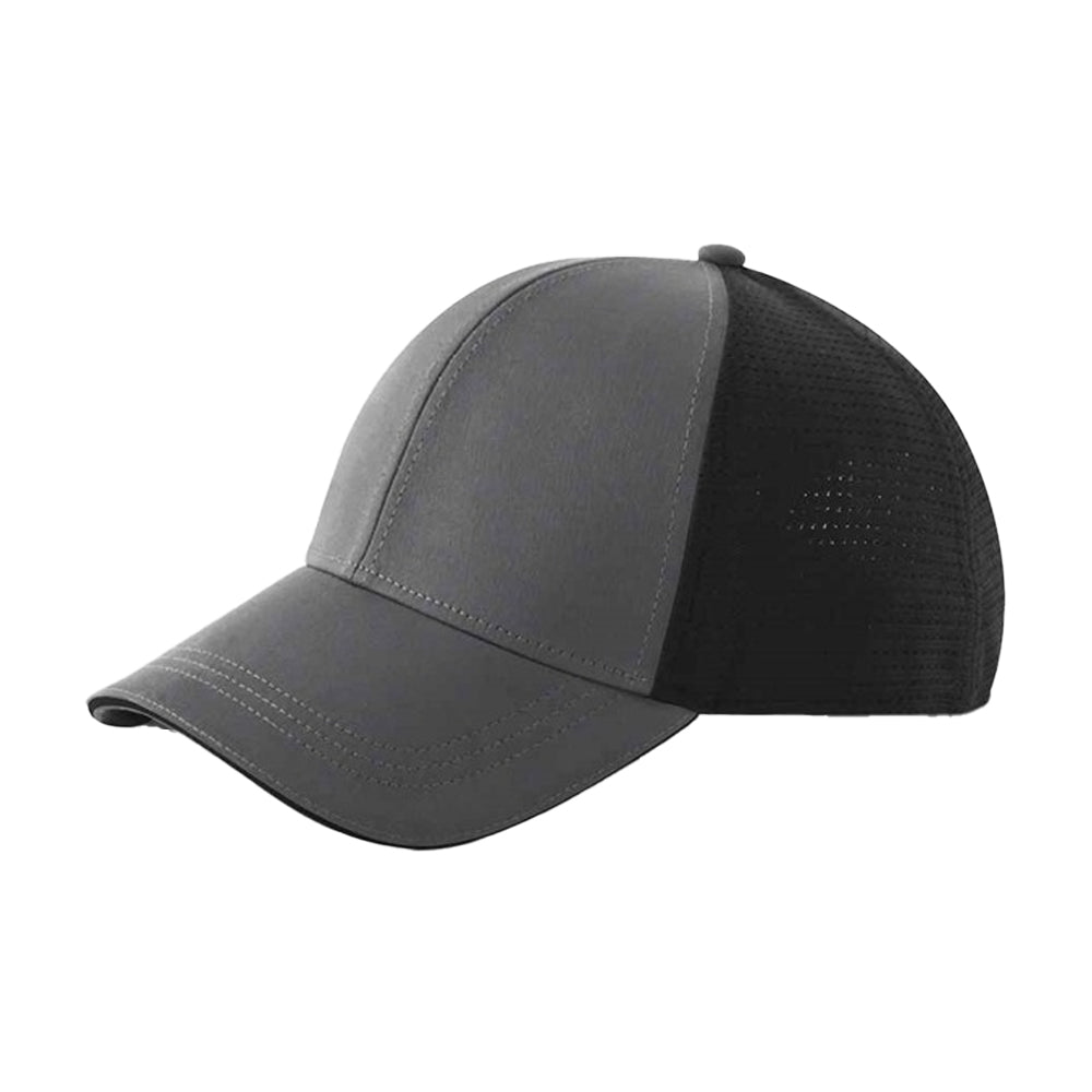 Gunmetal Grey-Black - Side - Beechfield Club Baseball Cap
