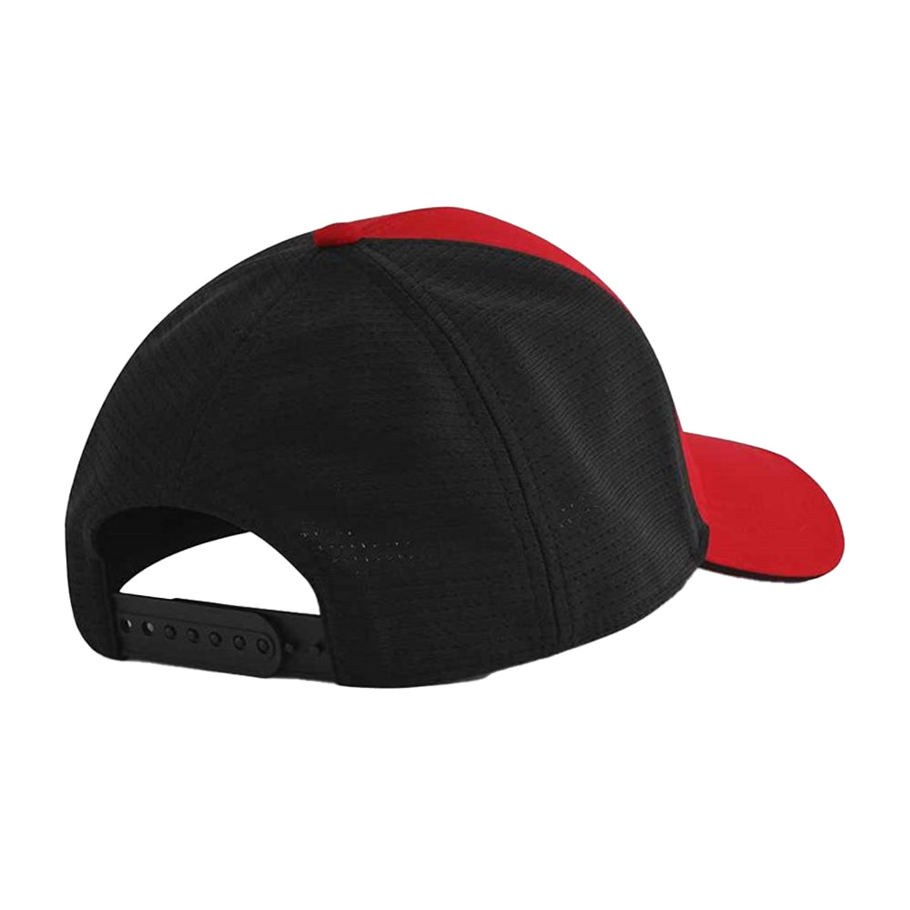Red-Black - Back - Beechfield Club Baseball Cap