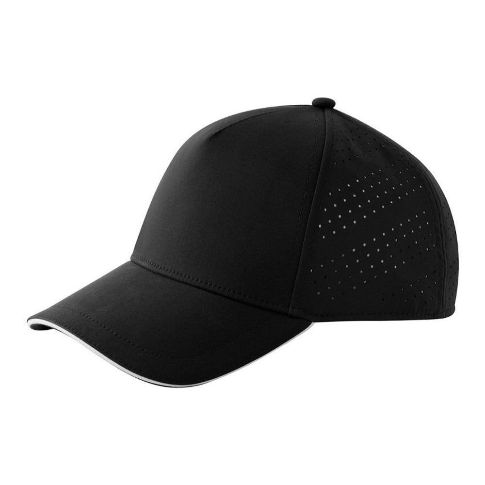 Black-White - Back - Beechfield Accelerate Baseball Cap