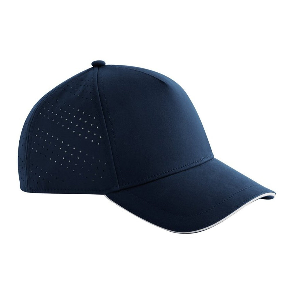 Navy-White - Front - Beechfield Accelerate Baseball Cap