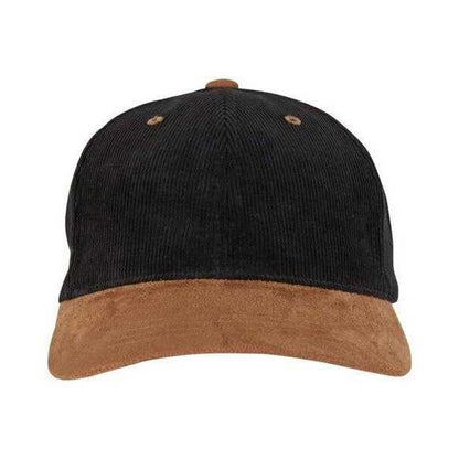 Black-Caramel - Lifestyle - Flexfit Classic Two Tone Corduroy Sueded Baseball Cap