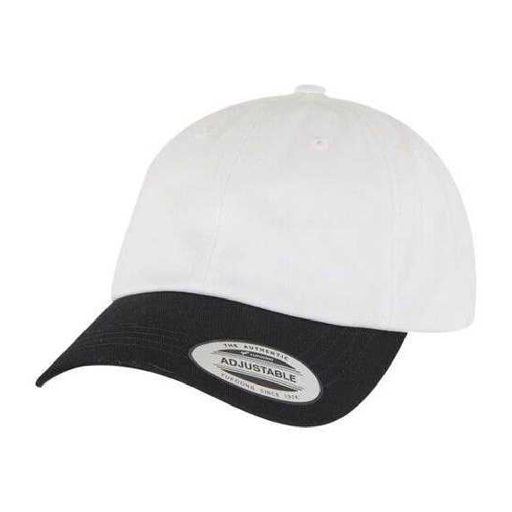 White-Black - Front - Flexfit Classic Two Tone Low Profile Baseball Cap