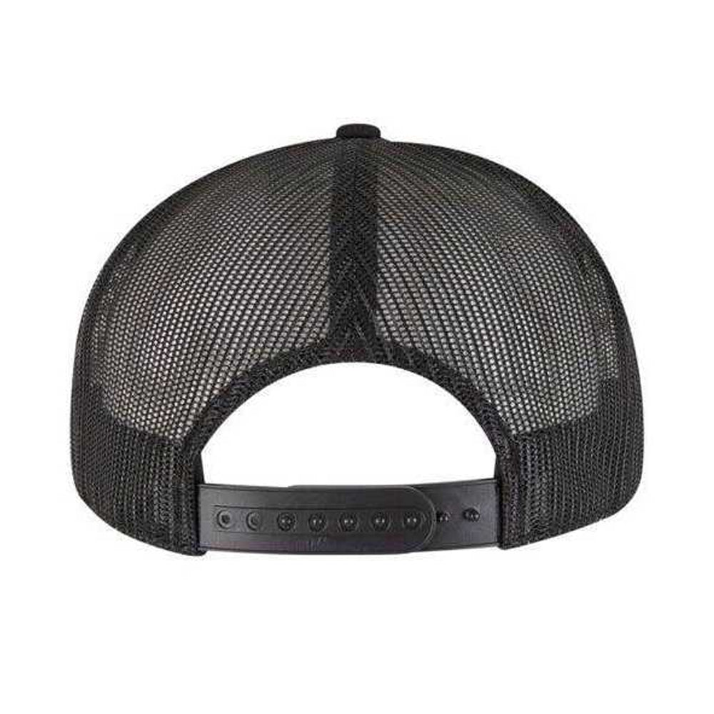 Black - Back - Flexfit Classic 7 Panel Trucker Cap