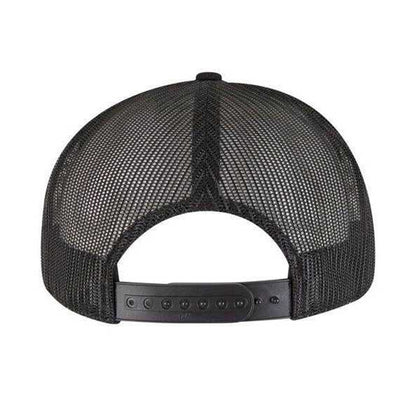 Black - Back - Flexfit Classic 7 Panel Trucker Cap