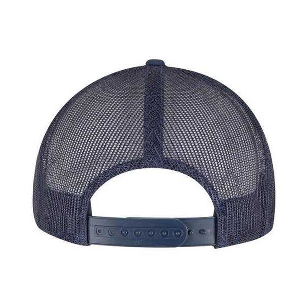Navy - Back - Flexfit Classic 7 Panel Trucker Cap