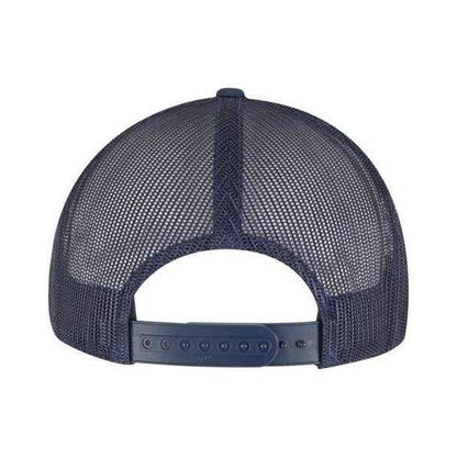 Navy - Back - Flexfit Classic 7 Panel Trucker Cap