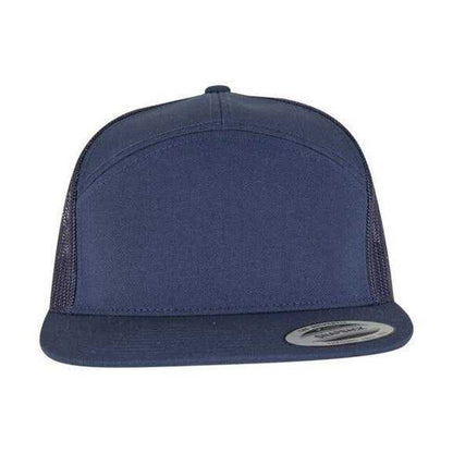 Navy - Pack Shot - Flexfit Classic 7 Panel Trucker Cap