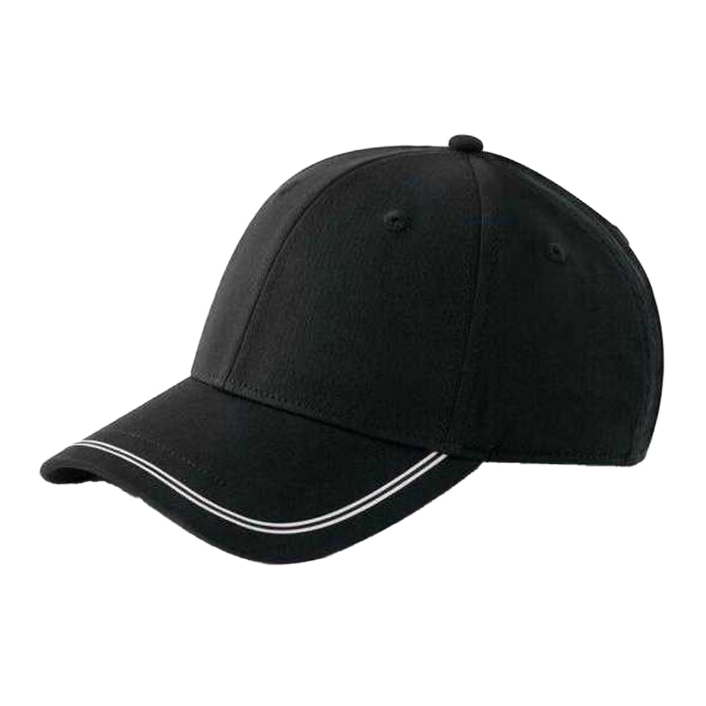 Black-White - Back - Beechfield Match Day Baseball Cap