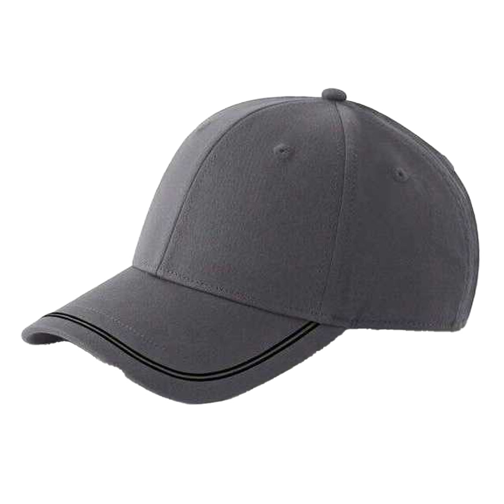 Gunmetal Grey-Black - Back - Beechfield Match Day Baseball Cap