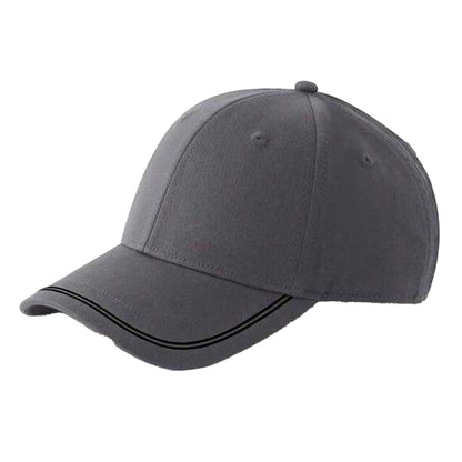 Gunmetal Grey-Black - Back - Beechfield Match Day Baseball Cap