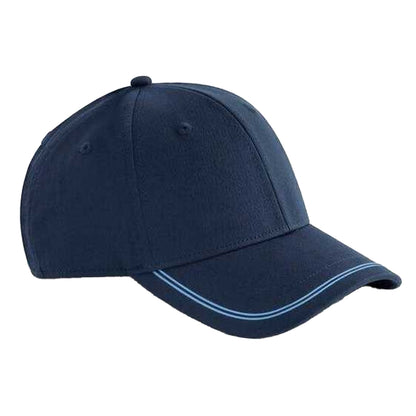 Navy-Sky - Front - Beechfield Match Day Baseball Cap