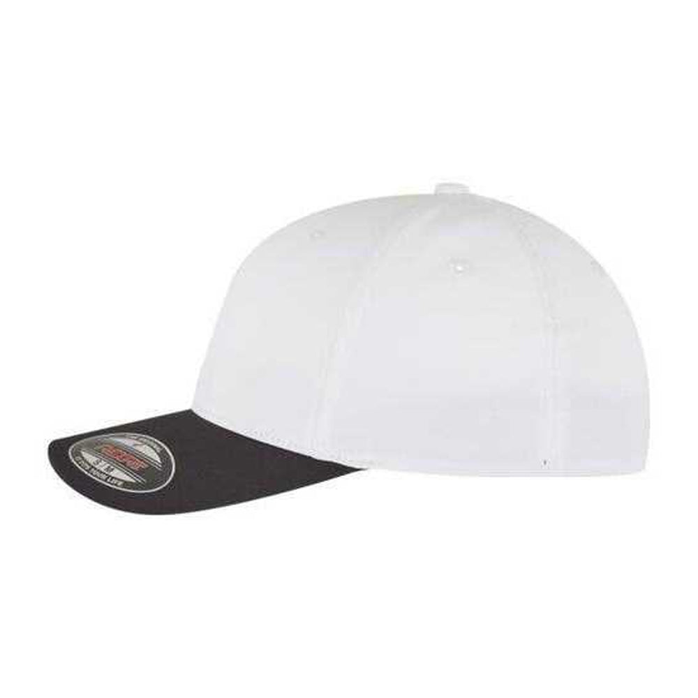 Black-White - Side - Flexfit Technical Water Repellent Baseball Cap