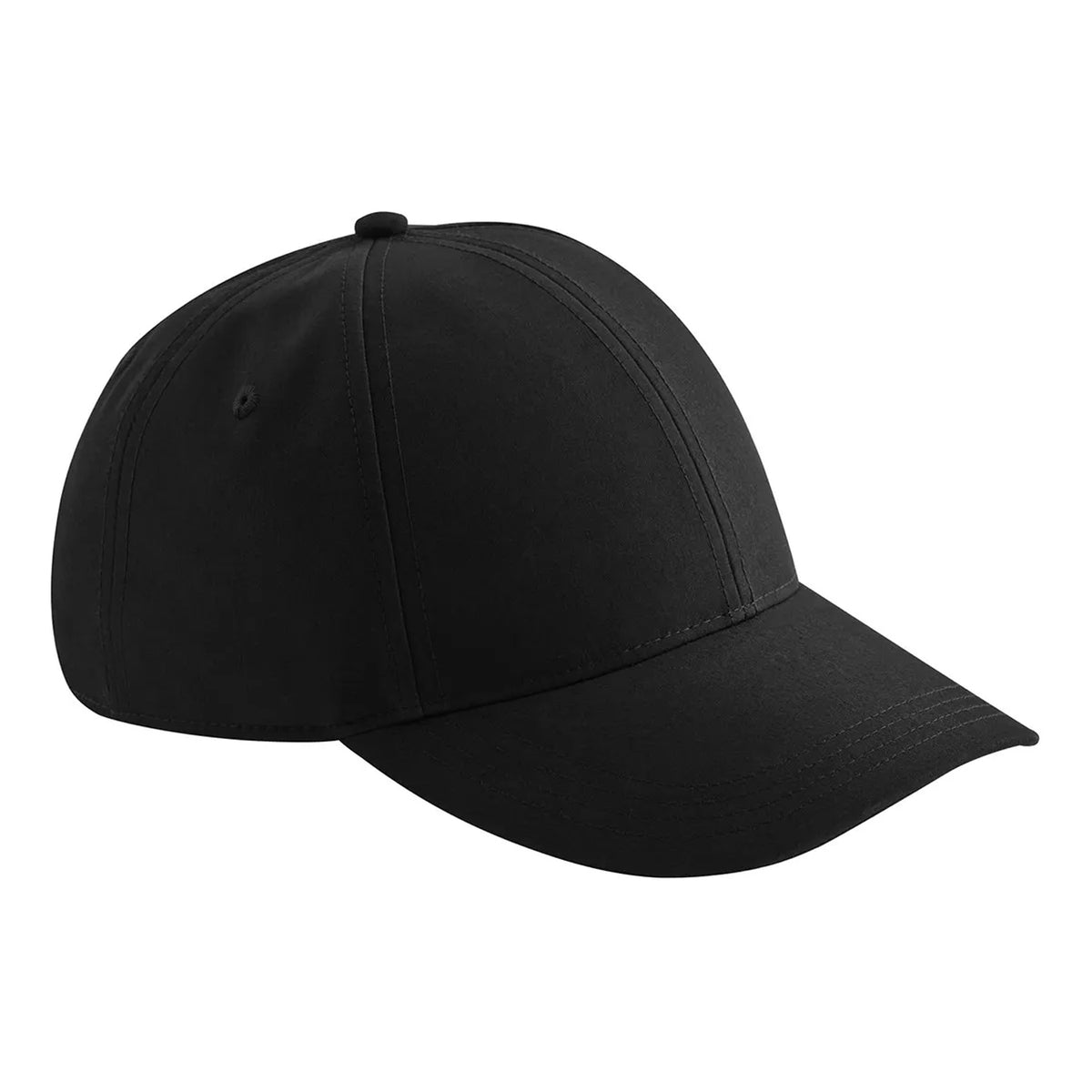 Black - Front - Beechfield Lifestyle Water Resistant Baseball Cap