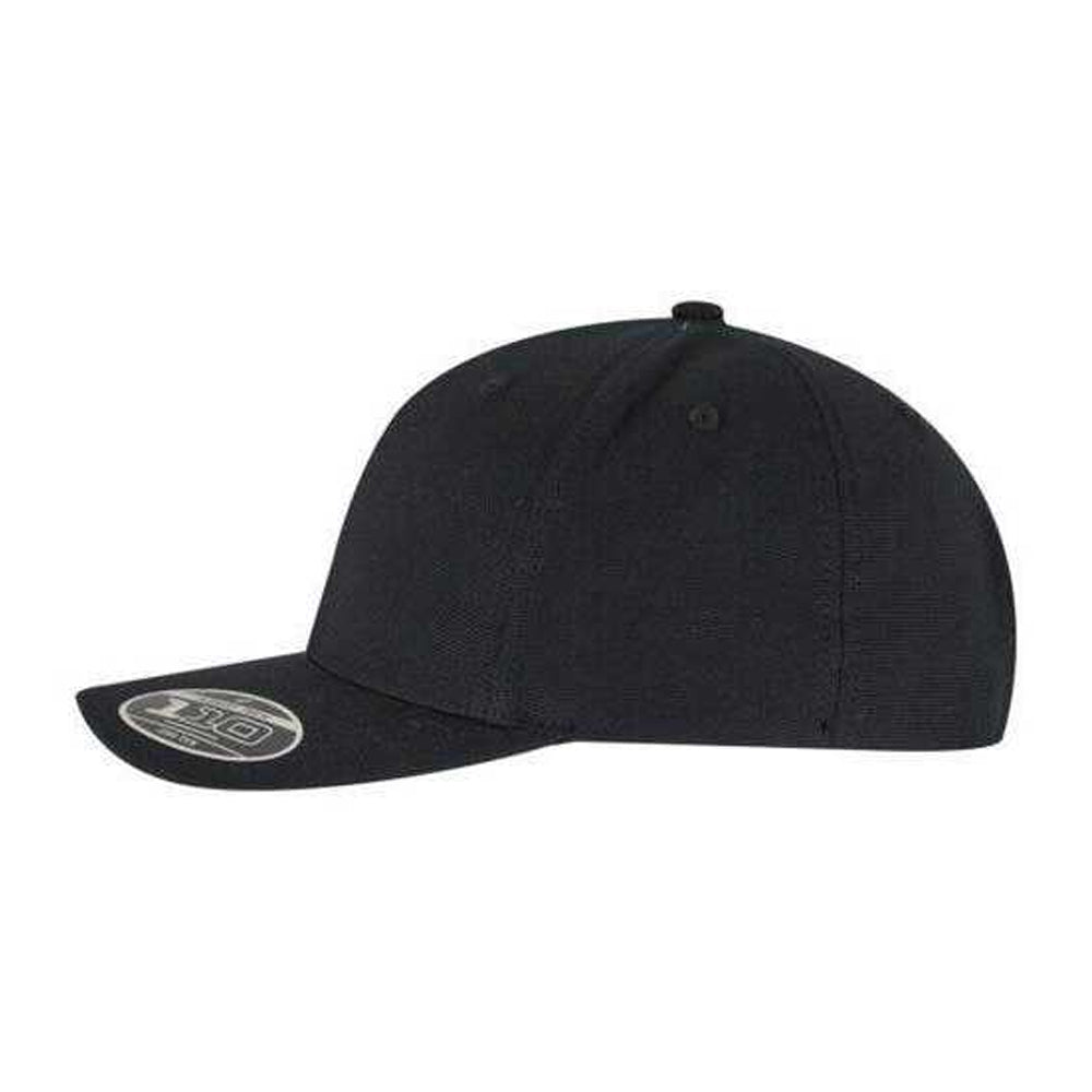 Black - Side - Flexfit 110 Curved Peak Baseball Cap