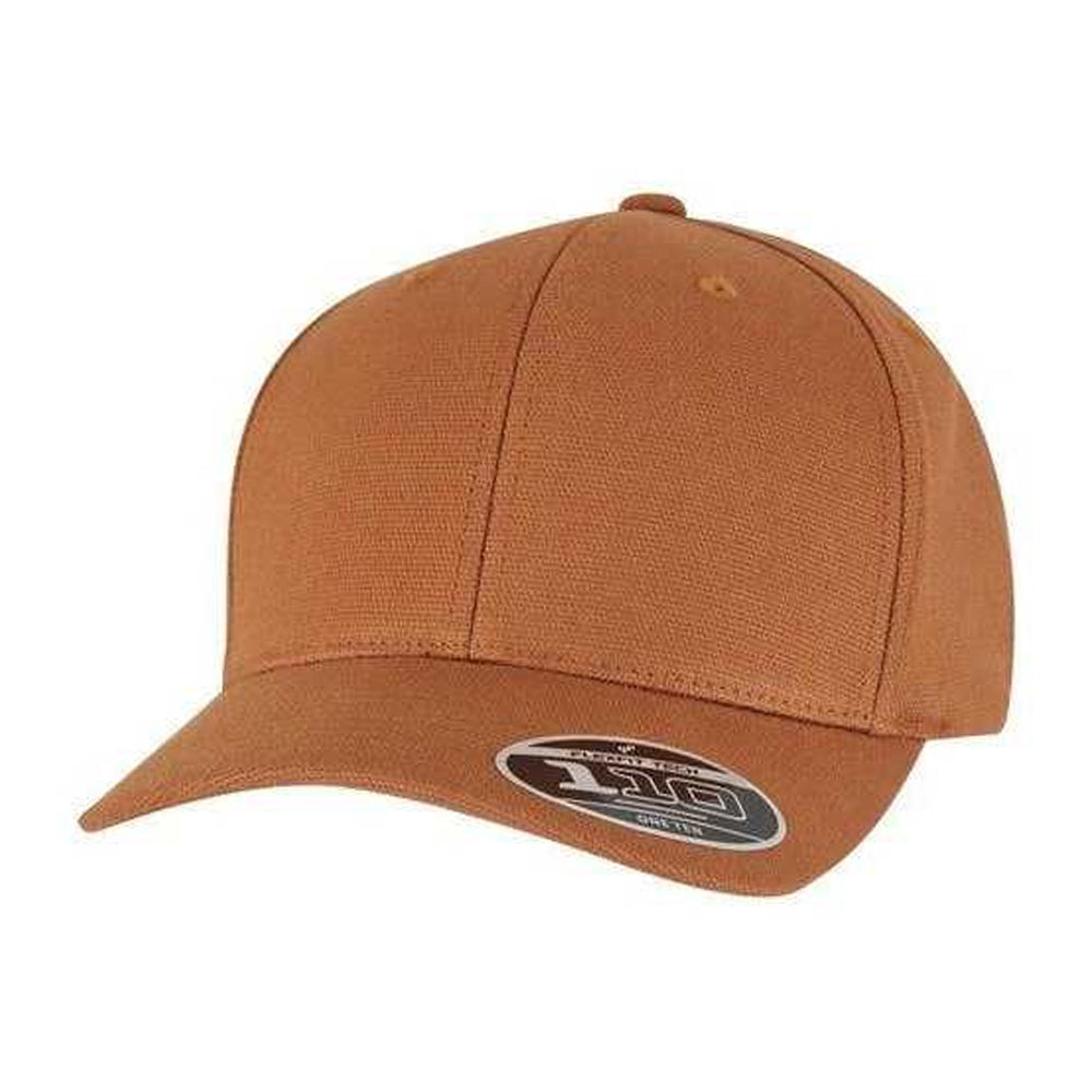 Brown - Front - Flexfit 110 Curved Peak Baseball Cap