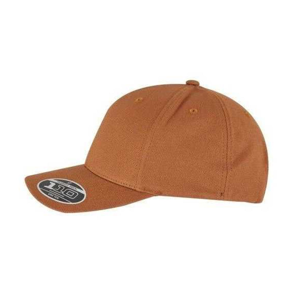 Brown - Side - Flexfit 110 Curved Peak Baseball Cap