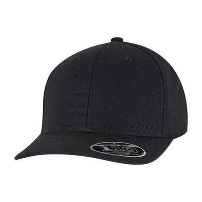 Black - Front - Flexfit 110 Curved Peak Baseball Cap