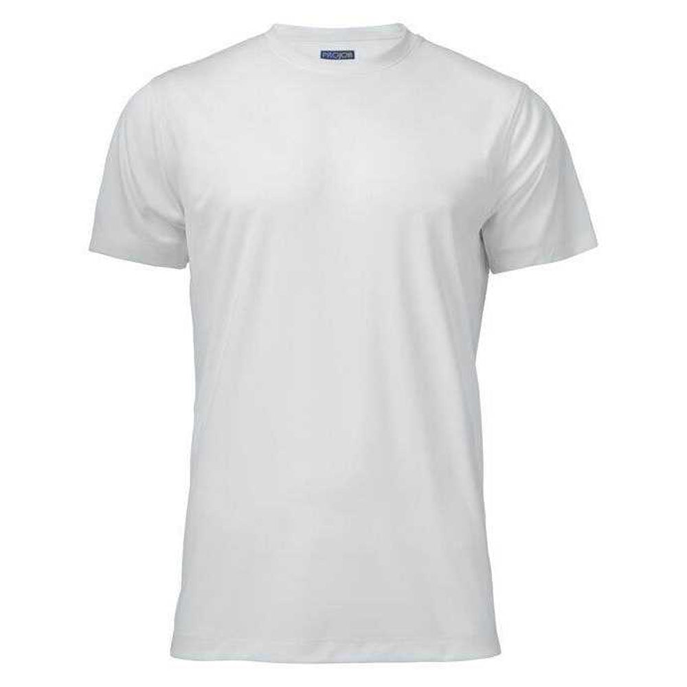 White - Front - Projob Mens Prio 2030 Spun Dyed T-Shirt