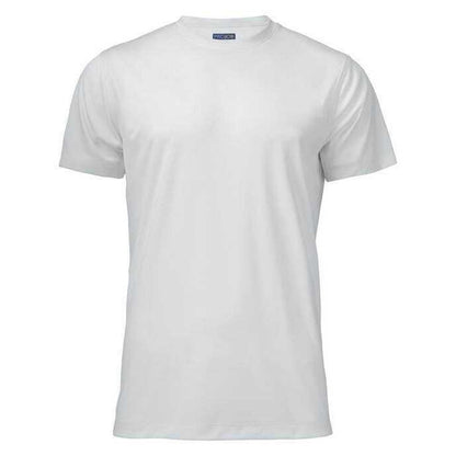 White - Front - Projob Mens Prio 2030 Spun Dyed T-Shirt