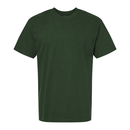 Forest Green - Front - Gildan Unisex Adult Hammer Maxweight Cotton Blend T-Shirt