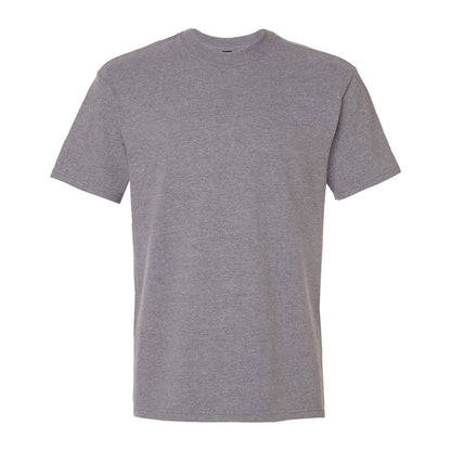 Graphite Heather - Front - Gildan Unisex Adult Hammer Maxweight Cotton Blend T-Shirt