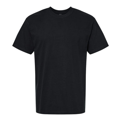 Pitch Black - Front - Gildan Unisex Adult Hammer Maxweight Cotton Blend T-Shirt