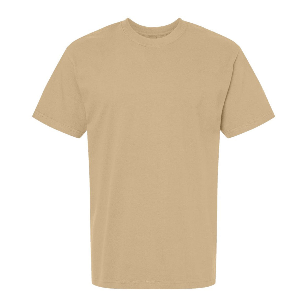 Tan - Front - Gildan Unisex Adult Hammer Maxweight Cotton Blend T-Shirt