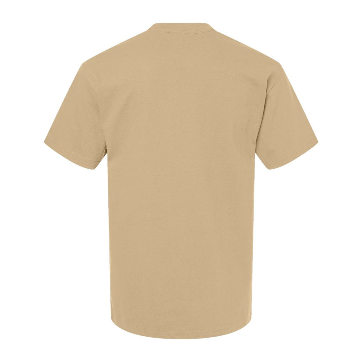 Tan - Back - Gildan Unisex Adult Hammer Maxweight Cotton Blend T-Shirt