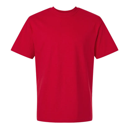 Cherry Red - Front - Gildan Unisex Adult Hammer Maxweight Cotton Blend T-Shirt
