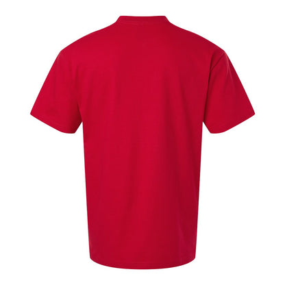 Cherry Red - Back - Gildan Unisex Adult Hammer Maxweight Cotton Blend T-Shirt