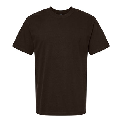 Dark Chocolate - Front - Gildan Unisex Adult Hammer Maxweight Cotton Blend T-Shirt
