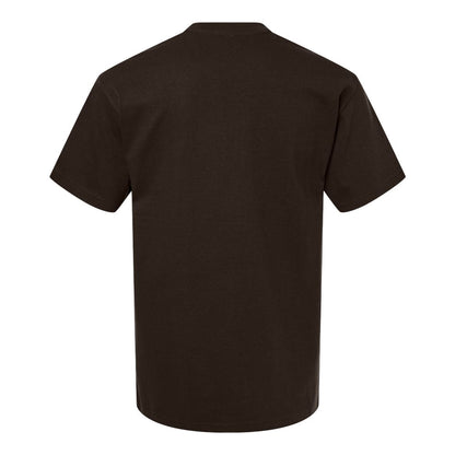 Dark Chocolate - Back - Gildan Unisex Adult Hammer Maxweight Cotton Blend T-Shirt