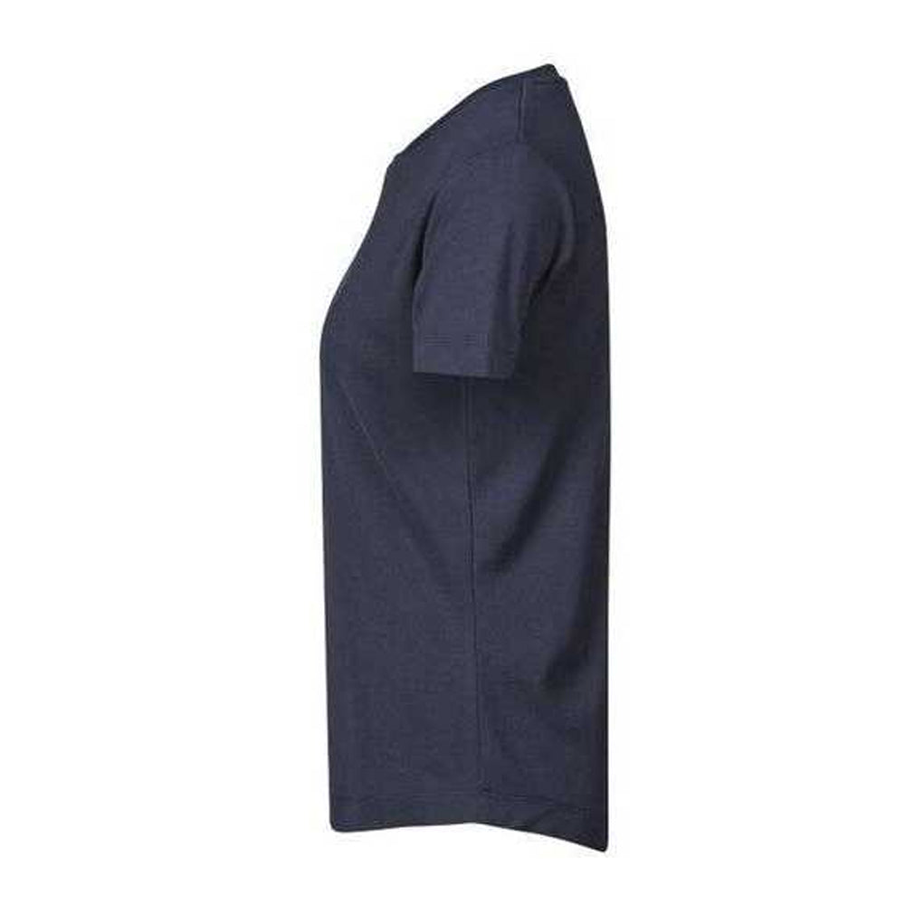 Navy - Side - Tee Jays Womens-Ladies Pima Cotton T-Shirt