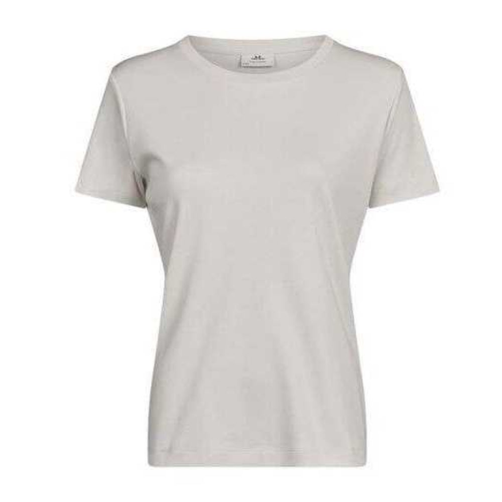 Cement - Front - Tee Jays Womens-Ladies Pima Cotton T-Shirt