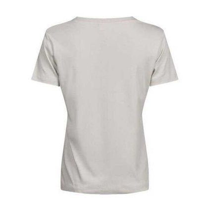 Cement - Back - Tee Jays Womens-Ladies Pima Cotton T-Shirt