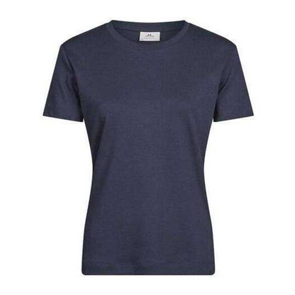 Navy - Front - Tee Jays Womens-Ladies Pima Cotton T-Shirt