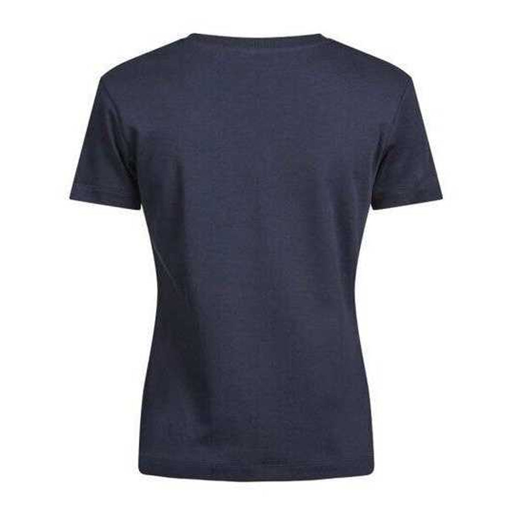 Navy - Back - Tee Jays Womens-Ladies Pima Cotton T-Shirt