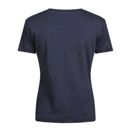 Navy - Back - Tee Jays Womens-Ladies Pima Cotton T-Shirt