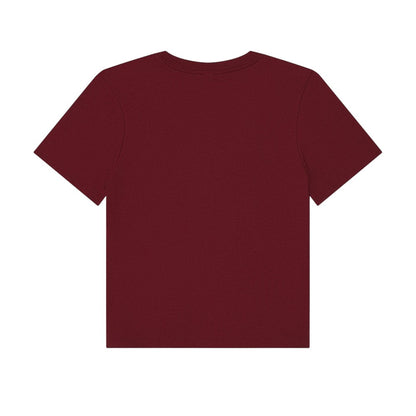 Maroon - Back - Bella + Canvas Womens-Ladies Heavyweight Boxy T-Shirt