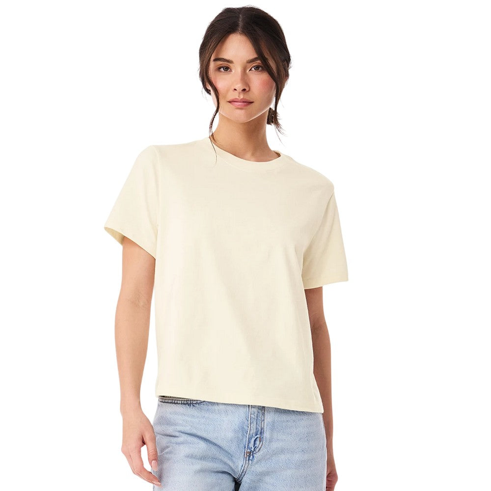 Natural - Side - Bella + Canvas Womens-Ladies Heavyweight Boxy T-Shirt