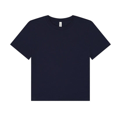 Navy - Front - Bella + Canvas Womens-Ladies Heavyweight Boxy T-Shirt