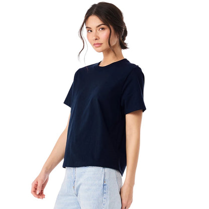 Navy - Pack Shot - Bella + Canvas Womens-Ladies Heavyweight Boxy T-Shirt