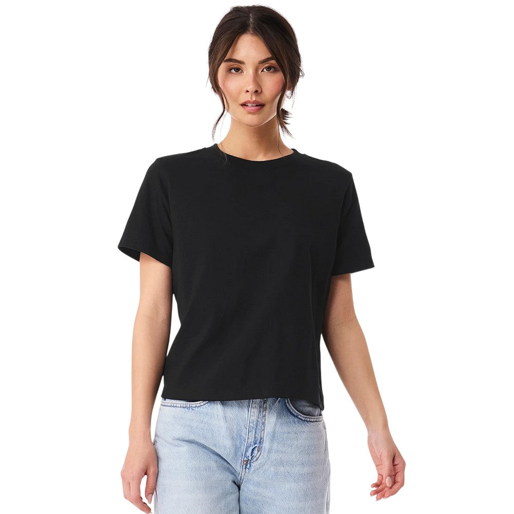 Vintage Black - Side - Bella + Canvas Womens-Ladies Heavyweight Boxy T-Shirt