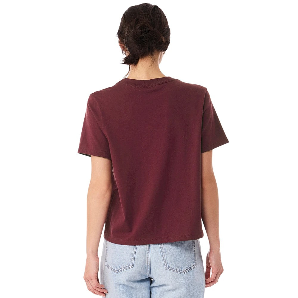 Maroon - Lifestyle - Bella + Canvas Womens-Ladies Heavyweight Boxy T-Shirt