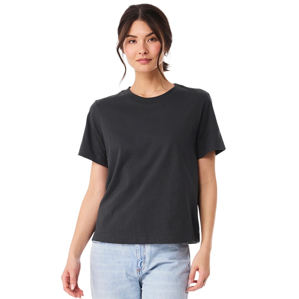 Dark Grey - Side - Bella + Canvas Womens-Ladies Heavyweight Boxy T-Shirt