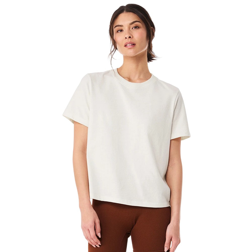 Vintage White - Side - Bella + Canvas Womens-Ladies Heavyweight Boxy T-Shirt