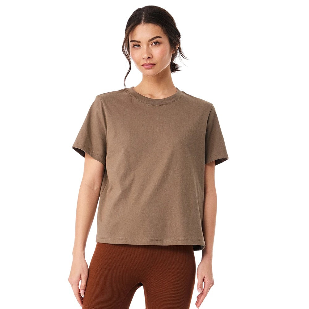 Vintage Brown - Side - Bella + Canvas Womens-Ladies Heavyweight Boxy T-Shirt