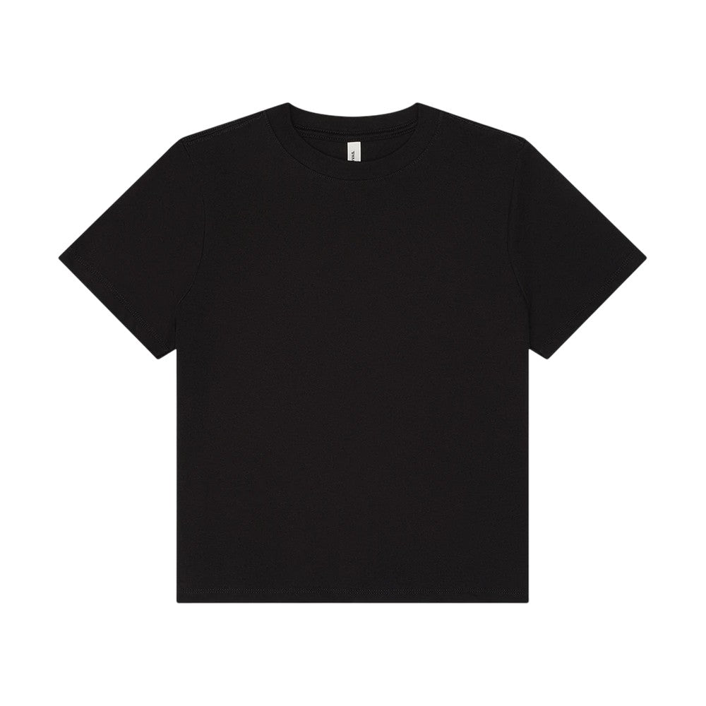 Black - Front - Bella + Canvas Womens-Ladies Heavyweight Boxy T-Shirt