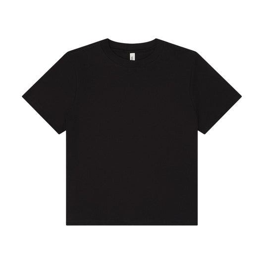 Black - Front - Bella + Canvas Womens-Ladies Heavyweight Boxy T-Shirt