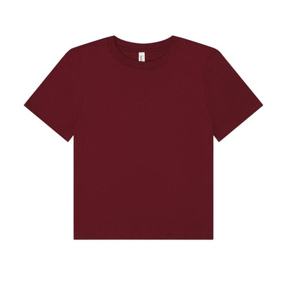 Maroon - Front - Bella + Canvas Womens-Ladies Heavyweight Boxy T-Shirt